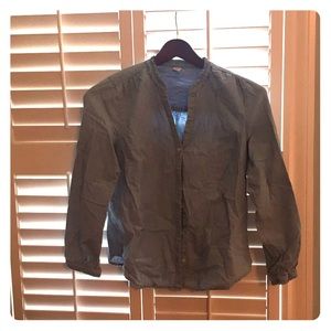 Ruffle Chambray old navy blouse